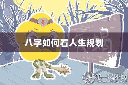 八字如何看人生规划