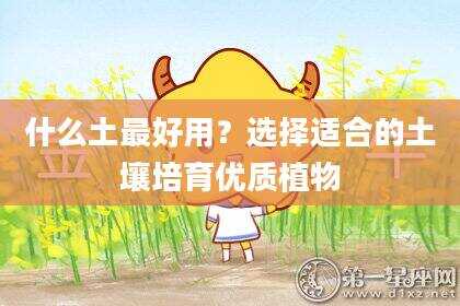 什么土最好用？选择适合的土壤培育优质植物