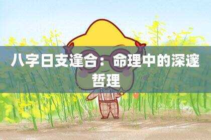 八字日支逢合：命理中的深邃哲理