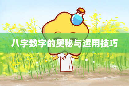 八字数字的奥秘与运用技巧
