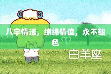八字情话，绵绵情谊，永不褪色