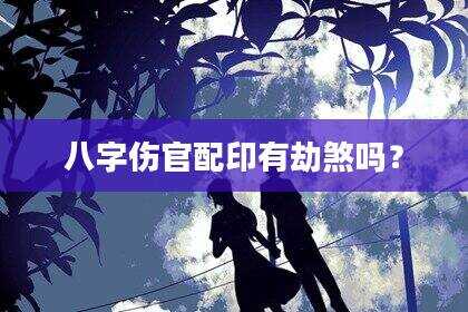 八字伤官配印有劫煞吗？