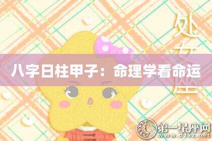八字日柱甲子：命理学看命运