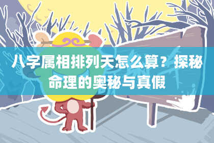 八字属相排列天怎么算？探秘命理的奥秘与真假