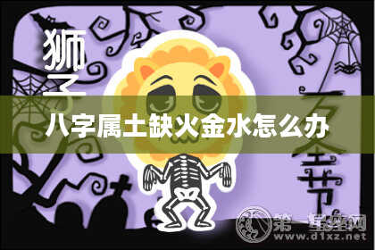 八字属土缺火金水怎么办