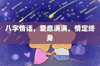 八字情话，爱意满满，情定终身