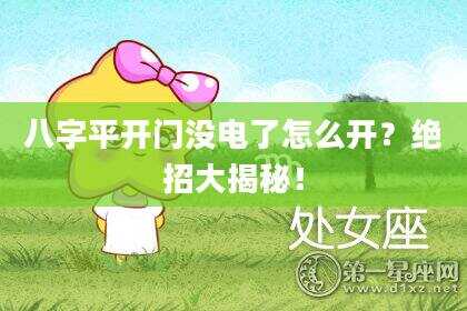 八字平开门没电了怎么开？绝招大揭秘！