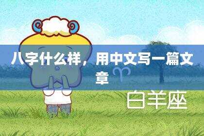 八字什么样，用中文写一篇文章