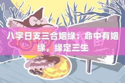 八字日支三合姻缘：命中有姻缘，缘定三生