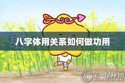 八字体用关系如何做功用