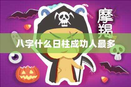 八字什么日柱成功人最多